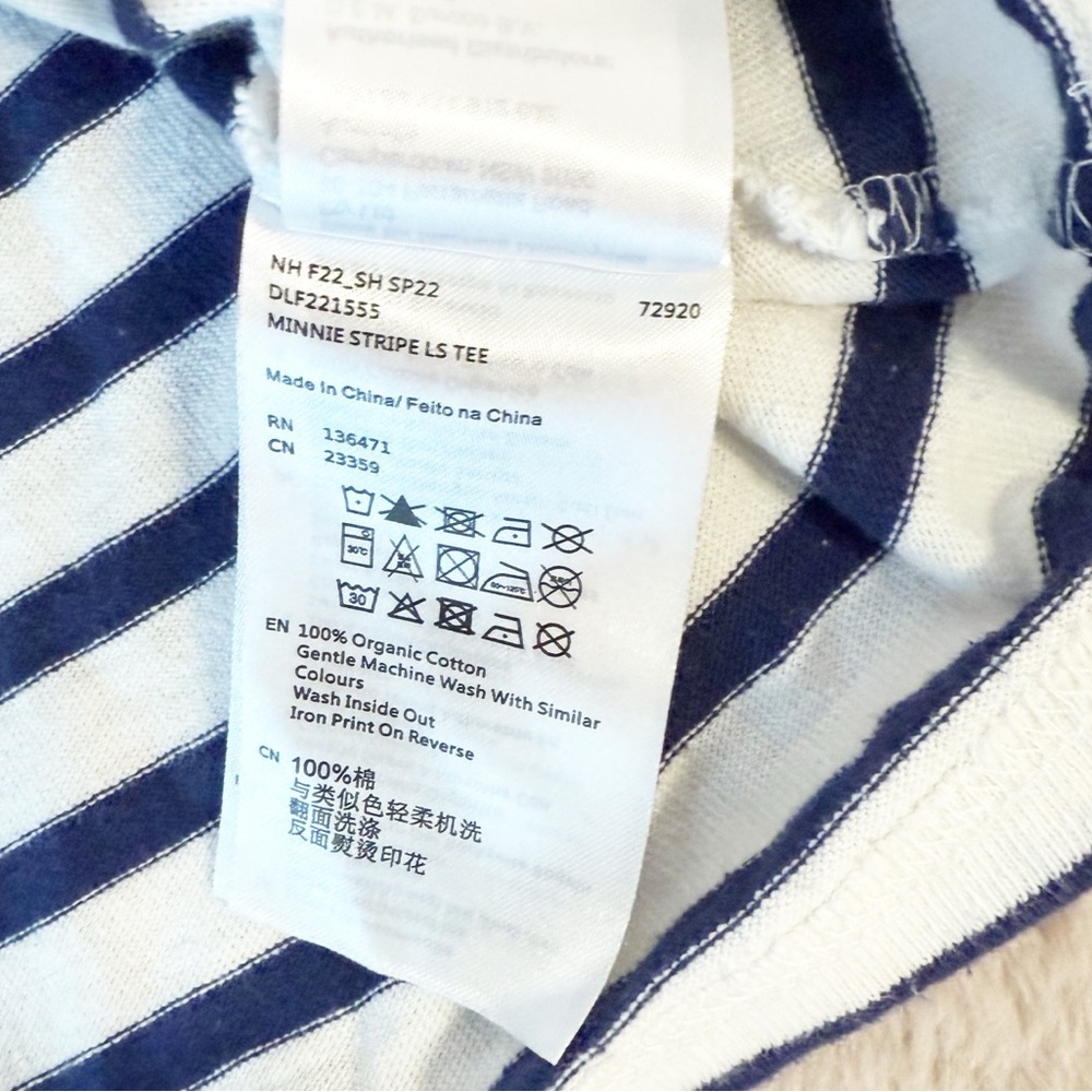DEUS EX MACHINA MinnieStriped Surplus Tee Long Sleeve Size 12 - Picture 5 of 9